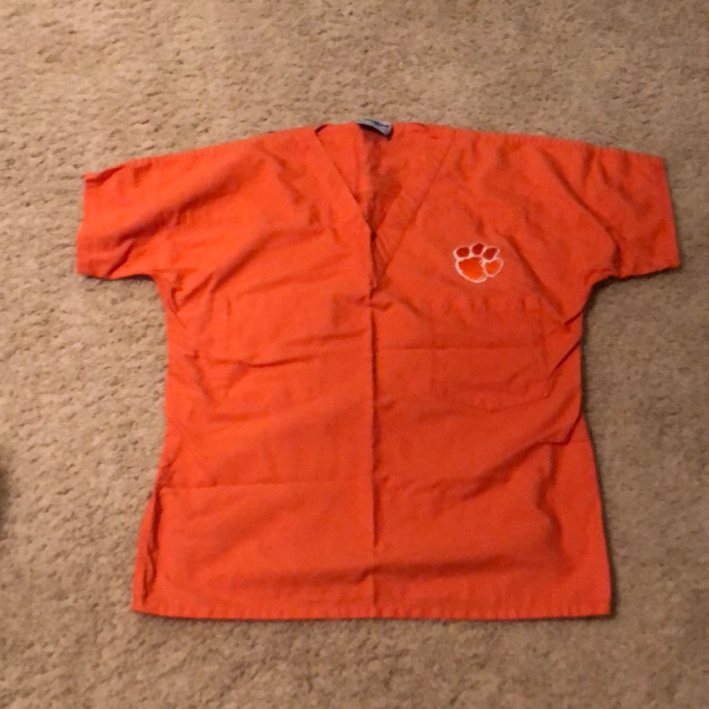 Landau Clemson scrub top (size small)